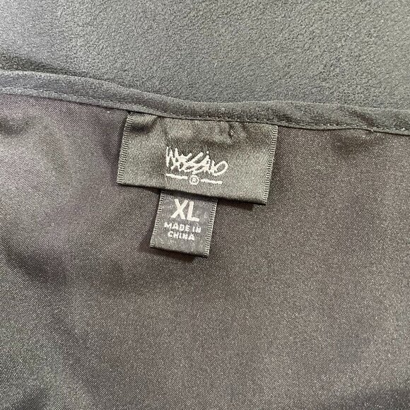 Mossimo Lightweight Sheath Dress Black Short Cap Sleeves Tie Back Size XL - Picture 9 of 10